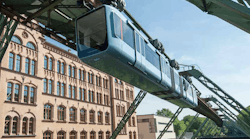 Vossloh Kiepe showcased some of the innovative components of the new Wuppertal suspension railway cars. Vossloh Kiepe showcased some of the innovative components of the new Wuppertal suspension railway cars.