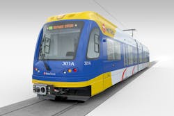 The first light rail vehicle is expected to arrive in Minnesota in 2019.