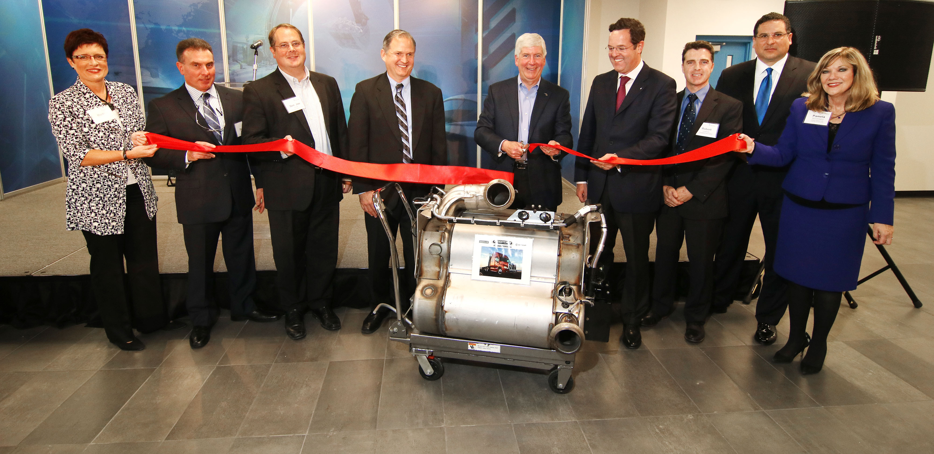 Brighton opening with Governor Rick Snyder.