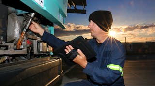 Switching to a paperless fleet management (PFM) system means that maintenance workers have up to date information at their fingertips.