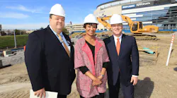 From left to right: Ray Friem, executive director of Metro Transit; Carolyn Flowers, acting administrator of the Federal Transit Administration; John Nations, president and CEO of Bi-State Development
