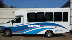 Laketran Dial-a-Ride propane bus mock up design 10 passenger bus.