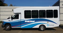 Laketran Dial-a-Ride propane bus mock up design 10 passenger bus.