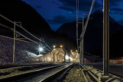 North Portal of the Gotthard Base Tunnel. North Portal of the Gotthard Base Tunnel.