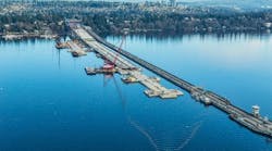 SR 520 Floating bridge in Seattle.