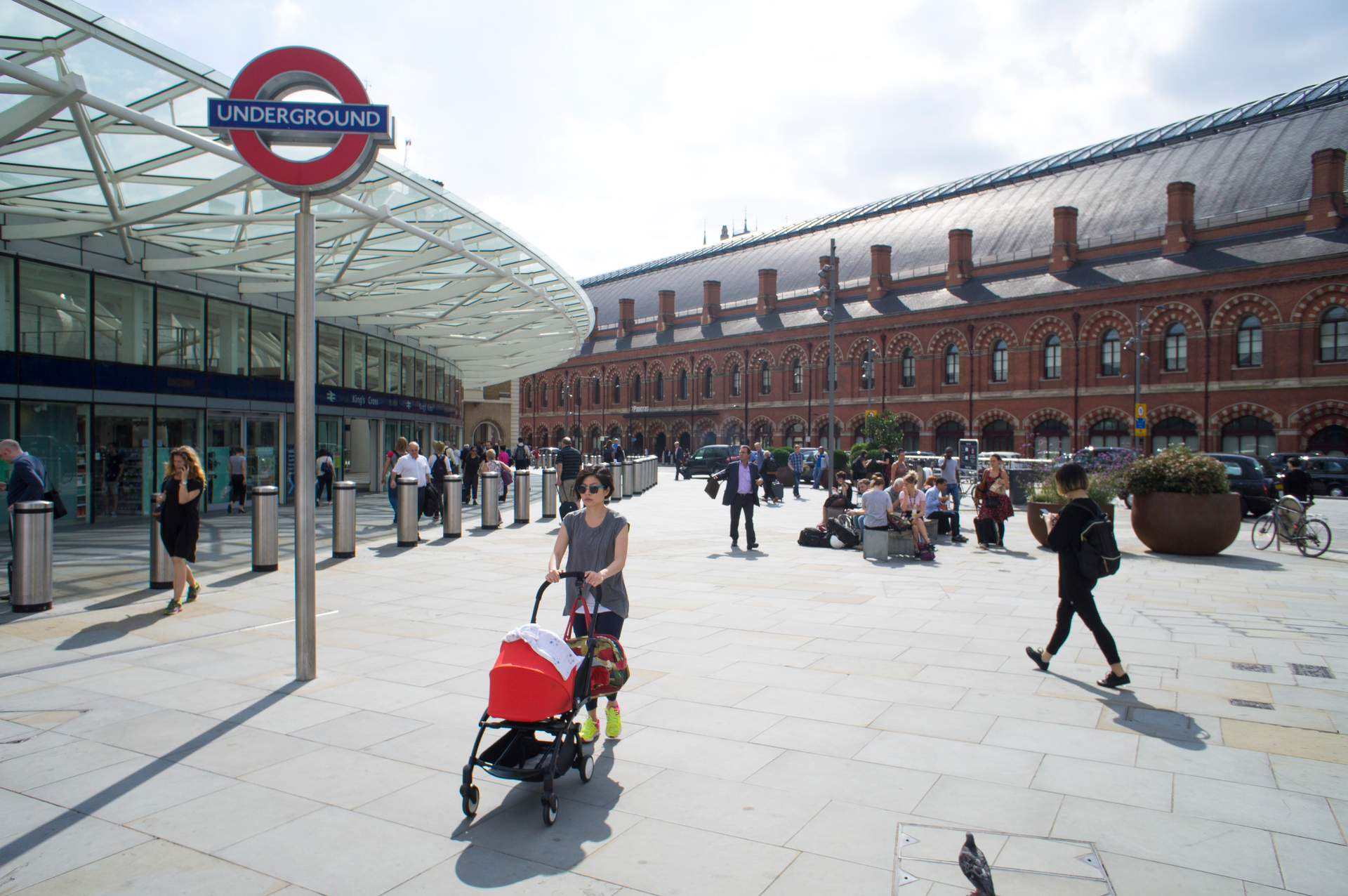 Battle Bridge Place at King's Cross, London, UK.