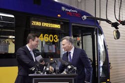 Dow Constantine and Ryan Popple. Dow Constantine and Ryan Popple.