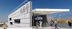 Conceptual rendering of Ogden Avenue auxiliary entrance to the IMD station.