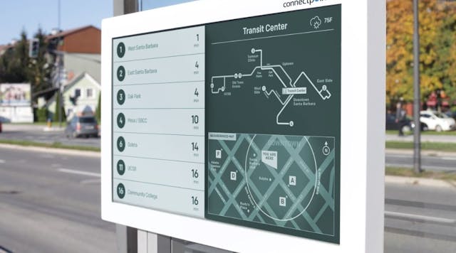 Connectpoint 32-inch Digital Bus Stop.