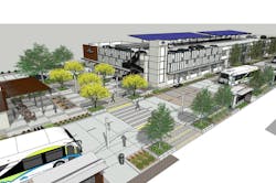 RNL's design for the Coniva Transit Center. RNL's design for the Coniva Transit Center.