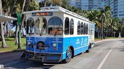 Miami Beach has received fourteen trolleys from Specialty Vehicles.