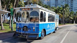 Miami Beach has received fourteen trolleys from Specialty Vehicles. Miami Beach has received fourteen trolleys from Specialty Vehicles.