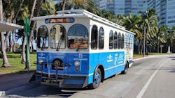 Miami Beach has received fourteen trolleys from Specialty Vehicles.
