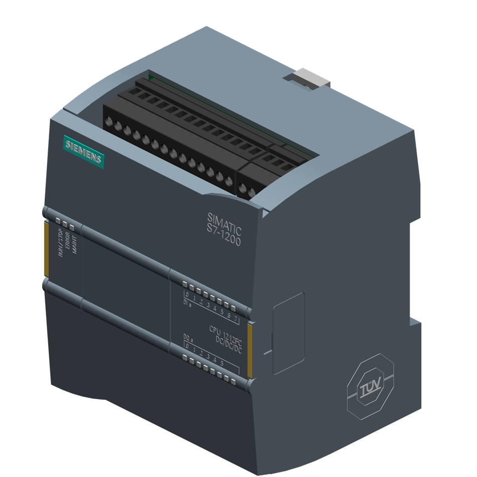 Siemens new compact and modular Simatic S7-1212 FC controller.