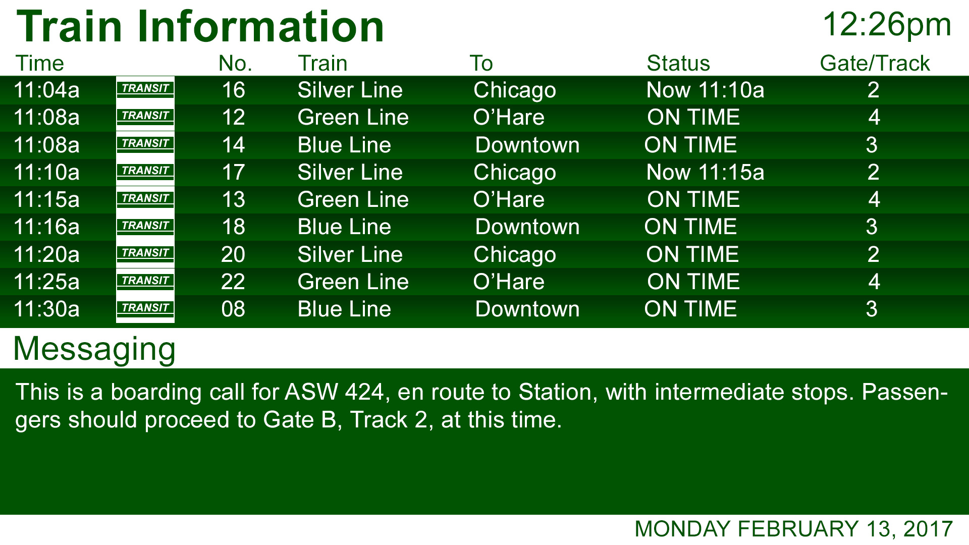 TransitVision and TransitVoice PIDS.