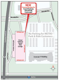 Park & Ride customers must park in the garage beginning Feb. 13. Park & Ride customers must park in the garage beginning Feb. 13.