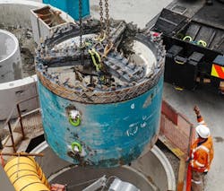 Tunnel boaring machine makes next steps in Auckland. Tunnel boaring machine makes next steps in Auckland.
