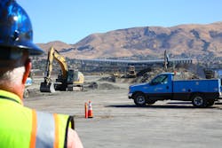 Warm Springs BART Station construction. Warm Springs BART Station construction.
