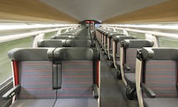 Alstom's Euroduplex Océane train sets. Alstom's Euroduplex Océane train sets.