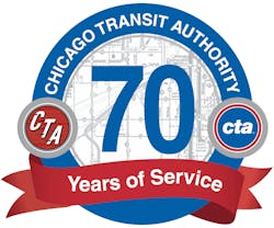 The Chicago Transit Authority celebrates 70 years of service. The Chicago Transit Authority celebrates 70 years of service.