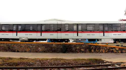 TEG-15 model light rail vehicle.