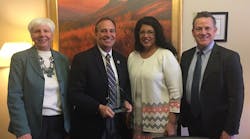 Congressman Ed Perlmutter was honored for his untiring support of transit. Congressman Ed Perlmutter was honored for his untiring support of transit.