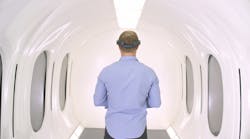 Hyperloop interior. Hyperloop interior.