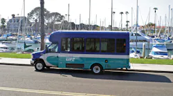 Lift paratransit bus.