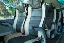 Interior of the Next Gen FX coach. Interior of the Next Gen FX coach.