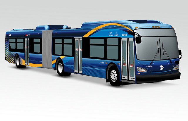 Rendering of the new MTA buses.