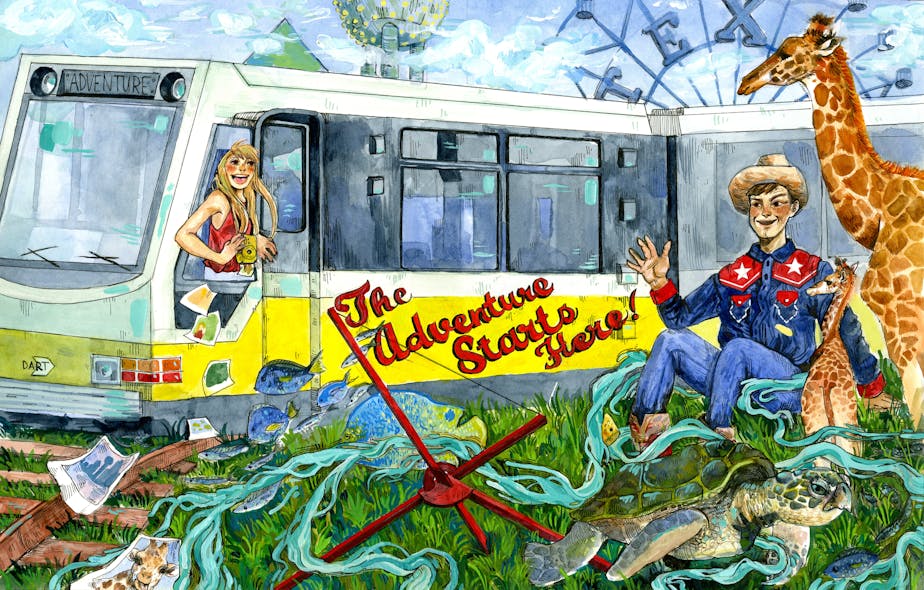 PISD Student Wins DART Art Contest Mass Transit