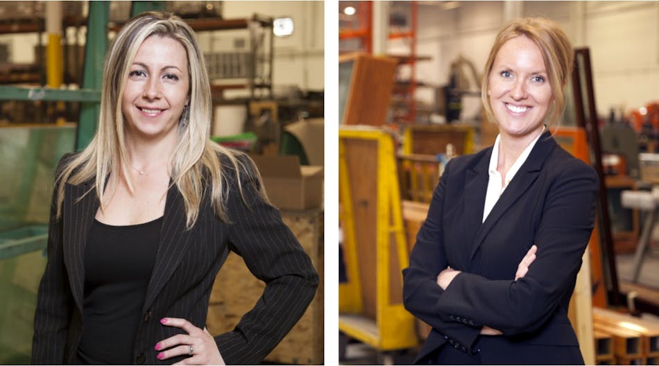 Left: Cristina Sullivan, vice president of finance. Right: Jennifer Evans, vice president of sales and marketing