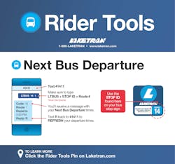 Laketran’s “Adventures in Commuting” campaign. Laketran’s “Adventures in Commuting” campaign.