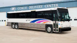 NJ Transit commuter coach.