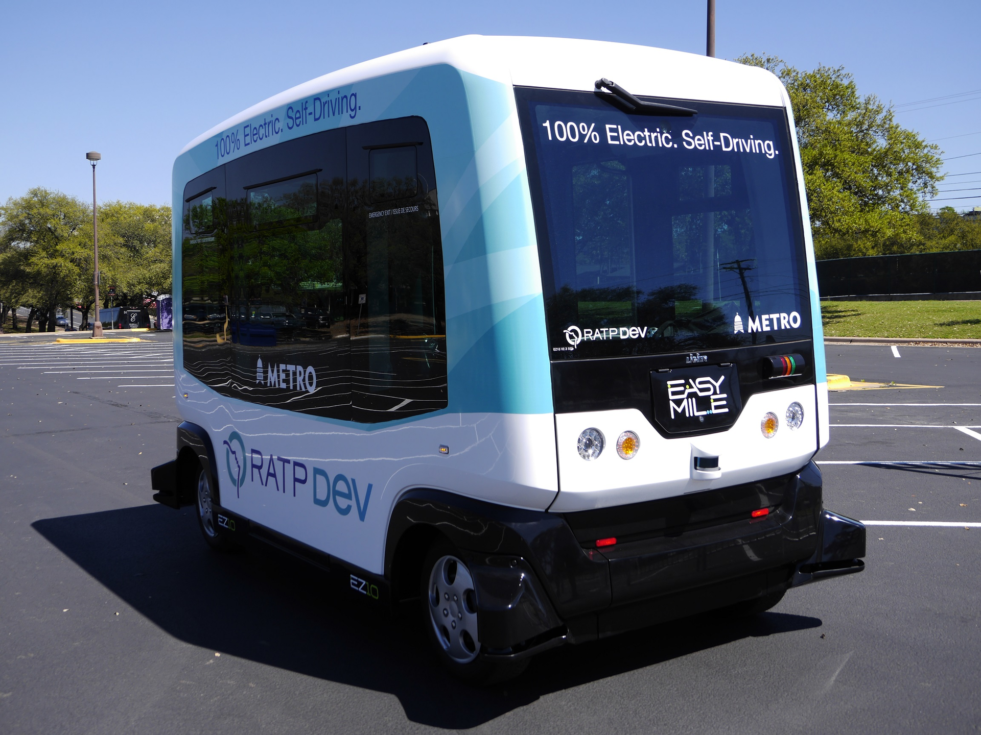 Autonomous 100 percent electric bus.