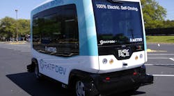 Autonomous 100 percent electric bus.
