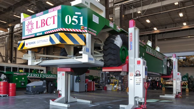 Long Beach Container Terminal Taps Super Heavy Duty Vehicle Lifts from Stertil-Koni