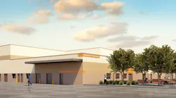 Rendering of the maintenance building.