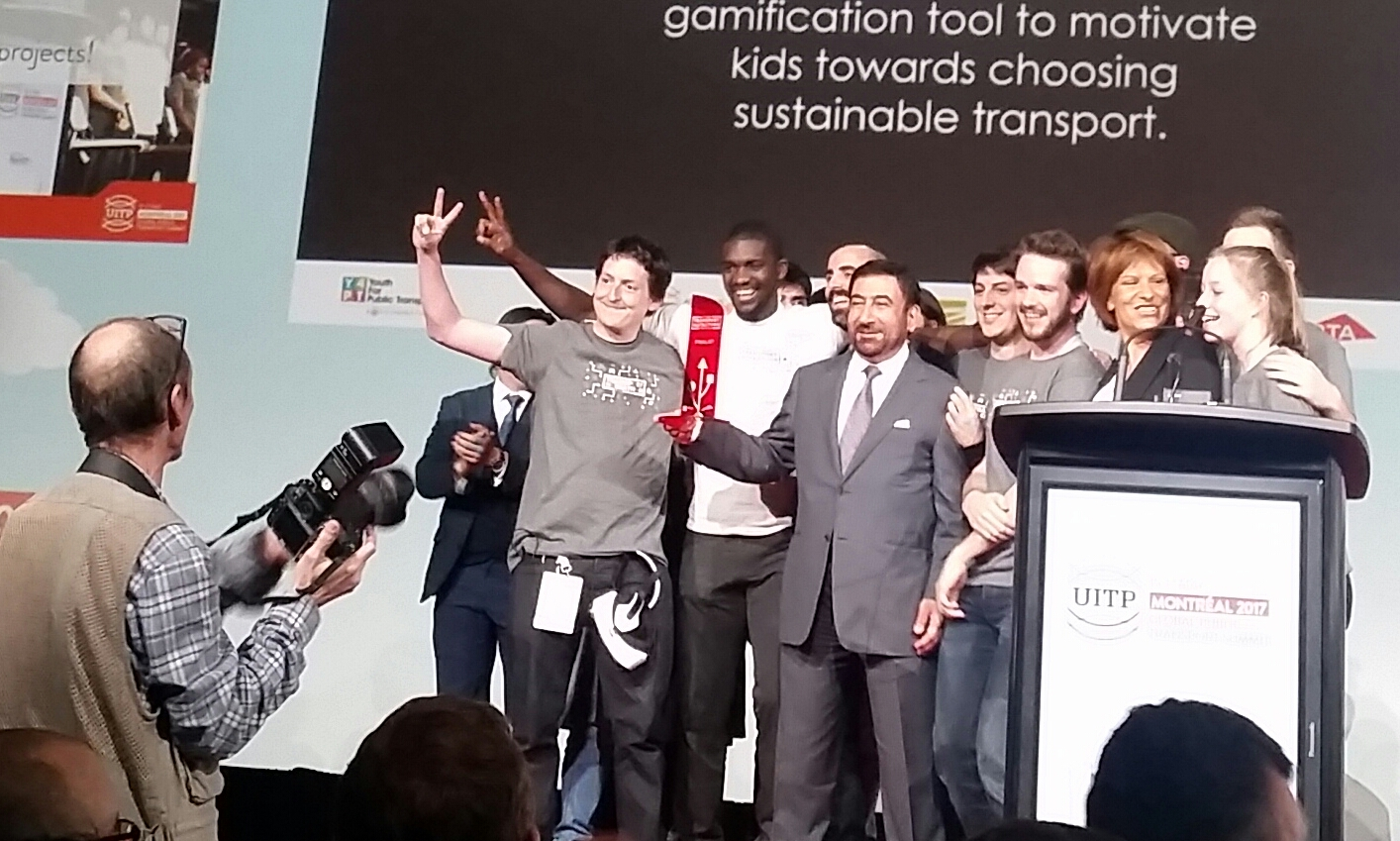 Joint first place winners of the Hackathon.