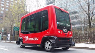 At the UITP Global Public Transport Summit in Montr&eacute;al, Canada, Transdev operated Easymile&rsquo;s EZ10, a driverless, electric shuttle that can carry up to 12 people.
