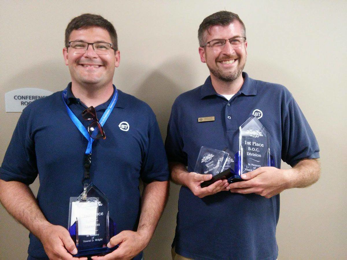 2017 Paratransit Roadeo winners Scott and Jon.