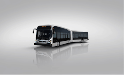 BYD 60-foot articulated battery-electric buses. BYD 60-foot articulated battery-electric buses.