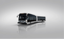 BYD 60-foot articulated battery-electric buses.