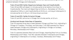 Updated Hoosier schedule.