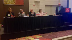 From left to right: Janette M. Hunter, Robert F. Nixon, Steven S. Policar, Cecelia Comito and Richard J. Wieczore.