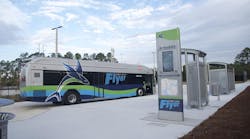 Real-time digital passenger information displays and free-standing kiosks now seen at Jacksonville Transportation Authority (JTA) in Florida along their First Coast Flyer routes. Real-time digital passenger information displays and free-standing kiosks now seen at Jacksonville Transportation Authority (JTA) in Florida along their First Coast Flyer routes.