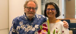 MTC Chair Jake Mackenzie presents MTC Senior Public Information Officer Catalina Alvarado with some flowers at the May 24, 2017 Commission meeting. MTC Chair Jake Mackenzie presents MTC Senior Public Information Officer Catalina Alvarado with some flowers at the May 24, 2017 Commission meeting.