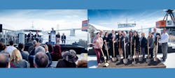 The groundbreaking was attended by more than 75 civic, government and business officials. The groundbreaking was attended by more than 75 civic, government and business officials.