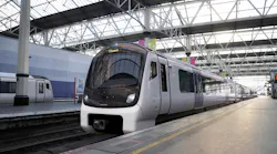 Aventra at Waterloo Station in London.
