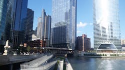 The Chicago Riverwalk was planned as part of the Wacker reconstruction, which was completed in 2012. The Chicago Riverwalk was planned as part of the Wacker reconstruction, which was completed in 2012.